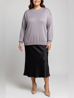 Pronto Uomo 2X Silk Blend Sweater Quiet Luxury Old Money Unisex Lagenlook Mom